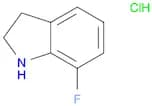 1H-Indole, 7-fluoro-2,3-dihydro-, hydrochloride (1:1)