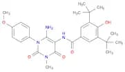 N-(6-Amino-1-(4-methoxyphenyl)-3-methyl-2,4-dioxo-1,2,3,4-tetrahydropyrimidin-5-yl)-3,5-di-tert-bu…