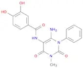 N-(6-Amino-3-methyl-2,4-dioxo-1-phenyl-1,2,3,4-tetrahydropyrimidin-5-yl)-3,4-dihydroxybenzamide