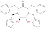 2H-1,3-Diazepin-2-one, 4,7-bis(3-furanylmethyl)hexahydro-5,6-dihydroxy-1,3-bis(phenylmethyl)-, (4R…