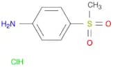 BENZENAMINE, 4-(METHYLSULFONYL)-, HYDROCHLORIDE (1:1)