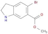 1H-Indole-6-carboxylic acid, 5-bromo-2,3-dihydro-, methyl ester