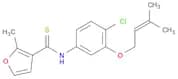 N-(4-Chloro-3-((3-methylbut-2-en-1-yl)oxy)phenyl)-2-methylfuran-3-carbothioamide