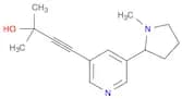 3-Butyn-2-ol, 2-methyl-4-[5-(1-methyl-2-pyrrolidinyl)-3-pyridinyl]-