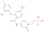 Benzamide, N-[1,2-dihydro-2-oxo-1-[(phosphonooxy)methyl]-4-pyridinyl]-2-(4-fluoro-2-methylphenoxy)…