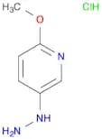 Pyridine, 5-hydrazinyl-2-methoxy-, hydrochloride (1:1)