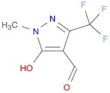 1H-Pyrazole-4-carboxaldehyde, 5-hydroxy-1-methyl-3-(trifluoromethyl)-