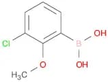 Boronic acid, (3-chloro-2-methoxyphenyl)- (9CI)