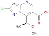 Pyrazolo[1,5-a]pyrimidine-6-carboxylic acid, 2-chloro-7-[(1S)-1-methoxyethyl]-