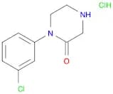 2-Piperazinone, 1-(3-chlorophenyl)-, hydrochloride (1:1)