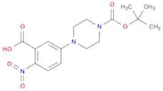 1-Piperazinecarboxylic acid, 4-(3-carboxy-4-nitrophenyl)-, 1-(1,1-dimethylethyl) ester