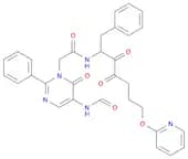 1(6H)-Pyrimidineacetamide, N-[2,3-dioxo-1-(phenylmethyl)-6-(2-pyridinyloxy)hexyl]-5-(formylamino)-…