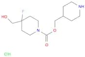 1-Piperidinecarboxylic acid, 4-fluoro-4-(hydroxymethyl)-, 4-piperidinylmethyl ester, hydrochloride…