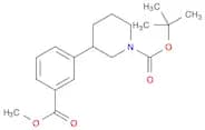 1-Piperidinecarboxylic acid, 3-[3-(methoxycarbonyl)phenyl]-, 1,1-dimethylethyl ester