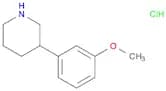 Piperidine, 3-(3-methoxyphenyl)-, hydrochloride (1:1)