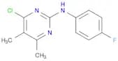 2-PYRIMIDINAMINE, 4-CHLORO-N-(4-FLUOROPHENYL)-5,6-DIMETHYL-