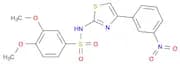 Benzenesulfonamide, 3,4-dimethoxy-N-[4-(3-nitrophenyl)-2-thiazolyl]-