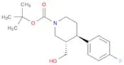 1-Piperidinecarboxylic acid, 4-(4-fluorophenyl)-3-(hydroxymethyl)-, 1,1-dimethylethyl ester, (3S,4…