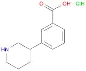 Benzoic acid, 3-(3-piperidinyl)-, hydrochloride (1:1)