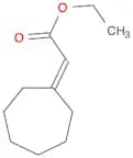 Acetic acid, 2-cycloheptylidene-, ethyl ester