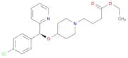 1-Piperidinebutanoic acid, 4-[(S)-(4-chlorophenyl)-2-pyridinylmethoxy]-, ethyl ester