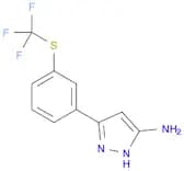 3-(3-((Trifluoromethyl)thio)phenyl)-1H-pyrazol-5-amine