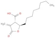 3-Furancarboxylic acid, tetrahydro-4-methylene-2-octyl-5-oxo-, (2R,3S)-rel-