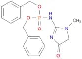 Dibenzyl (1-methyl-4-oxoimidazolidin-2-ylidene)phosphoramidate