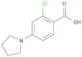 2-Chloro-4-(1-pyrrolidinyl)benzenecarboxylic acid