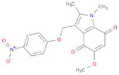 1H-Indole-4,7-dione, 5-methoxy-1,2-dimethyl-3-[(4-nitrophenoxy)methyl]-