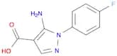1H-Pyrazole-4-carboxylic acid, 5-amino-1-(4-fluorophenyl)-