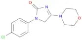 2H-Imidazol-2-one, 1-(4-chlorophenyl)-1,5-dihydro-4-(4-morpholinyl)-