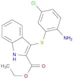 Ethyl 3-((2-amino-5-chlorophenyl)thio)-1H-indole-2-carboxylate