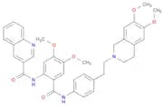 3-Quinolinecarboxamide, N-[2-[[[4-[2-(3,4-dihydro-6,7-dimethoxy-2(1H)-isoquinolinyl)ethyl]phenyl]a…