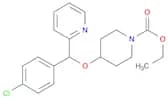 1-Piperidinecarboxylic acid, 4-[(4-chlorophenyl)-2-pyridinylmethoxy]-, ethyl ester