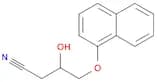 Butanenitrile, 3-hydroxy-4-(1-naphthalenyloxy)-