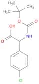Benzeneacetic acid, 4-chloro-α-[[(1,1-dimethylethoxy)carbonyl]amino]-