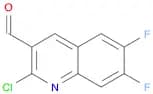 3-Quinolinecarboxaldehyde, 2-chloro-6,7-difluoro-