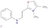 Oxazolium, 3,4-dimethyl-2-[2-(phenylamino)ethenyl]-, iodide (1:1)