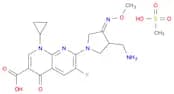1,8-Naphthyridine-3-carboxylic acid, 7-[(4Z)-3-(aminomethyl)-4-(methoxyimino)-1-pyrrolidinyl]-1-cy…