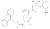 D-Histidine, 1-[(1,1-dimethylethoxy)carbonyl]-N-[(9H-fluoren-9-ylmethoxy)carbonyl]-, compd. with c…