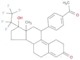 19-Norpregna-4,9-dien-3-one, 11-(4-acetylphenyl)-20,20,21,21,21-pentafluoro-17-hydroxy-, (11β,17α)-