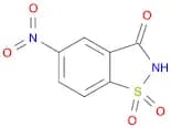 1,2-BENZISOTHIAZOL-3(2H)-ONE, 5-NITRO-, 1,1-DIOXIDE