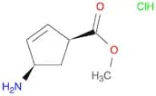 2-Cyclopentene-1-carboxylic acid, 4-amino-, methyl ester, hydrochloride (1:1), (1S,4R)-