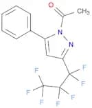 1H-Pyrazole, 1-acetyl-3(or 5)-(heptafluoropropyl)-5(or 3)-phenyl- (9CI)