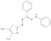 Methanone, [2-(4,5-dimethyl-2-thiazolyl)diazenyl]phenyl-, 2-phenylhydrazone
