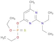 Phosphorothioic acid, O-[2-(diethylamino)-6-methyl-4-pyrimidinyl] O,O-diethyl ester