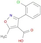 4-Isoxazolecarboxylic acid, 3-(2-chlorophenyl)-5-methyl-