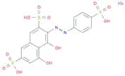 Trisodium 2-(p-sulfophenylazo)-1,8-dihydroxynaphthalene-3,6-disulfonate