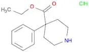 4-Piperidinecarboxylic acid, 4-phenyl-, ethyl ester, hydrochloride (1:1)